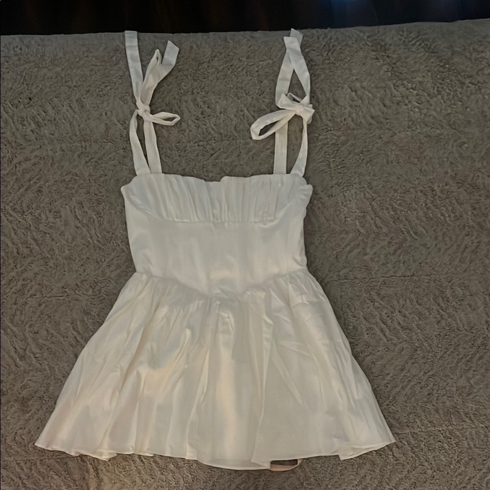 Oh Polly Ruched Corset Mini Dress